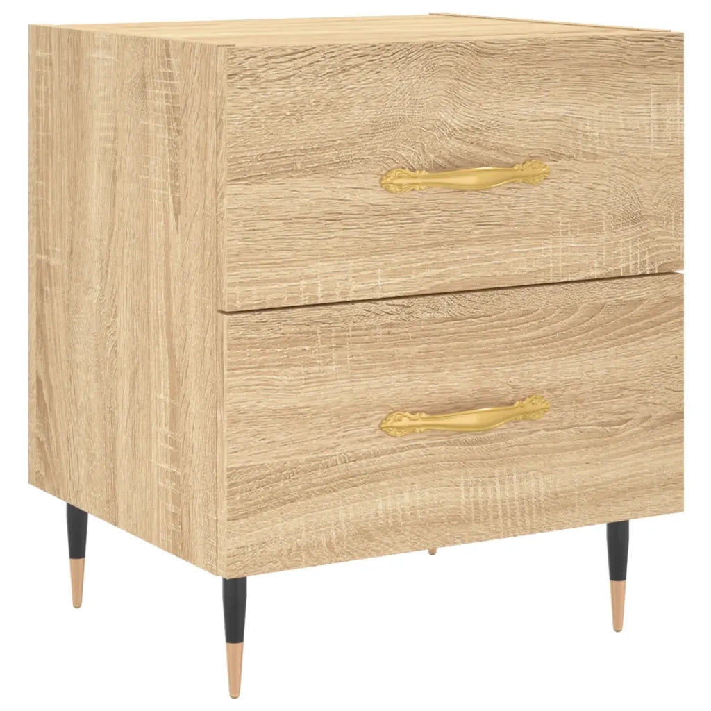 Comodino | Armadio da Notte | Mobiletto da notte Rovere Sonoma 40x35x47,5 cm in Legno Multistrato