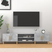 Mobile Porta TV-Mobile per TV-Credenza TV Grigio Cemento 180x31,5x40 cm Legno Multistrato 733982