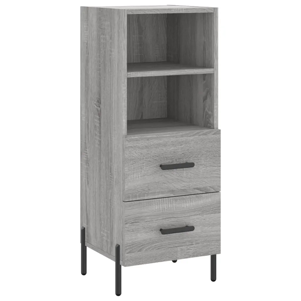 Credenza Grigio Sonoma 34,5x34x90 cm in Legno Multistrato 828682