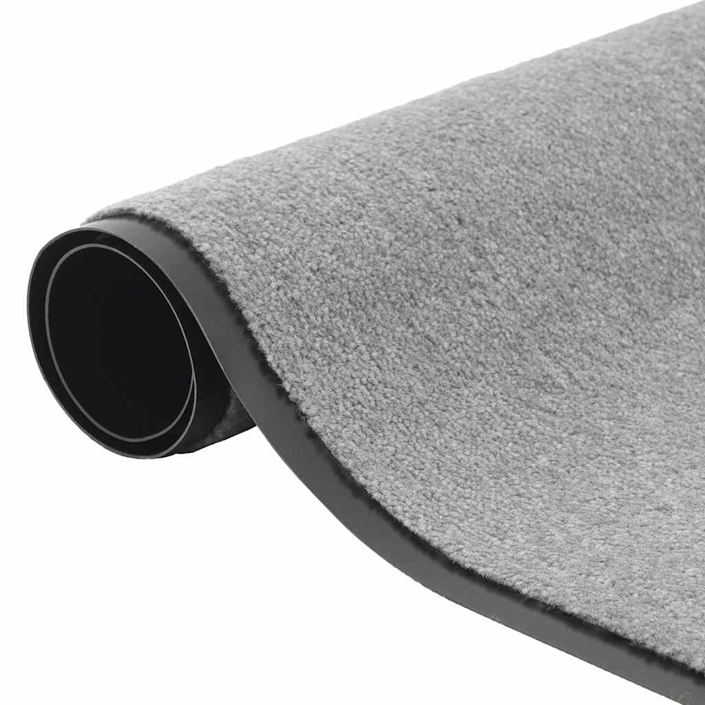 Zerbino d'ingresso flessibile resistente all'usura e antiscivolo 115 x 500 cm design moderno in PP grigio 02_0058190