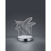 LAMPADA LED DA TAVOLO KARO 7W H20CM CROMO.