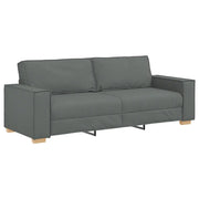 Divano | Divano da soggiorno | Sofa a 3 posti Grigio scuro 220x78x84 cm in tessuto