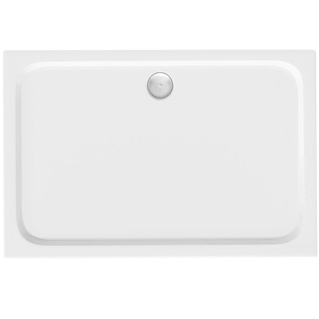 Piatto Doccia Acrilico Rea Belmond White 90x120 Copertura rame spazzolato