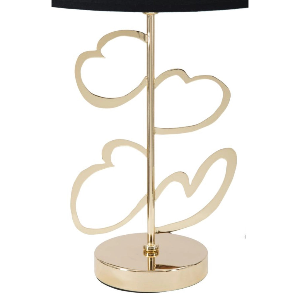 Lampada da Tavolo VKH126, Nero, Metallo, 30x30x54,5 cm