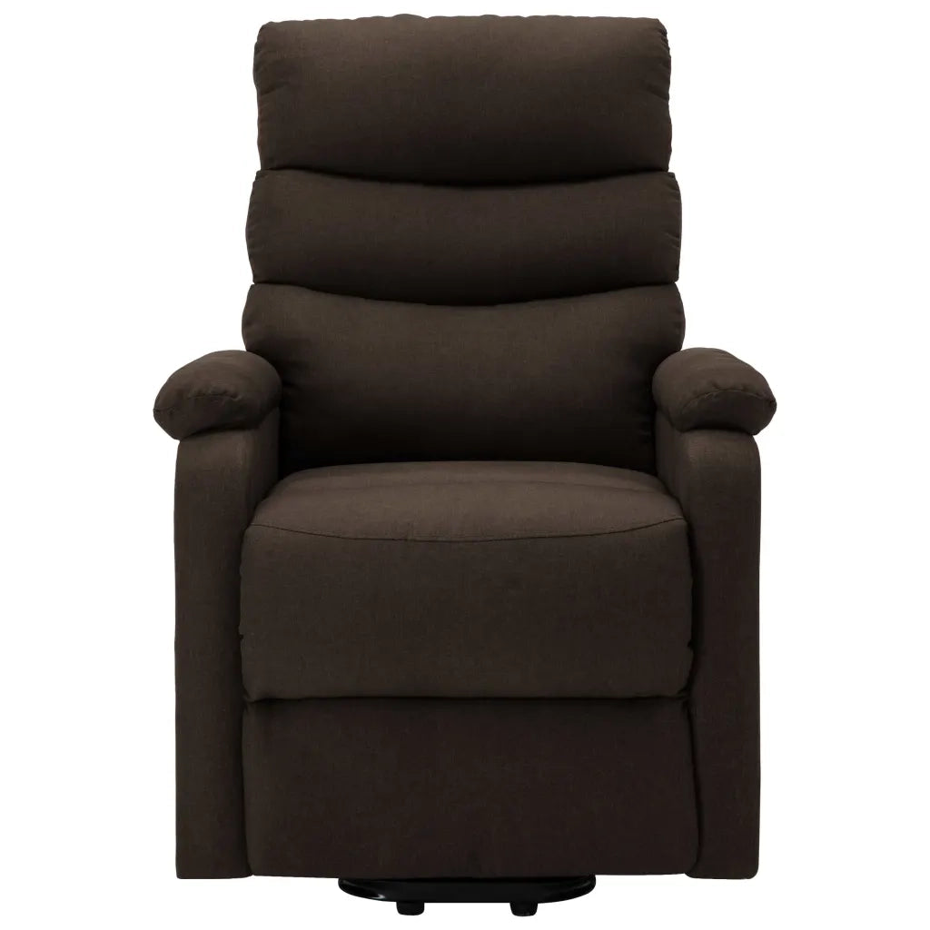 Poltrona Alzapersona Marrone Scuro in Tessuto 321241