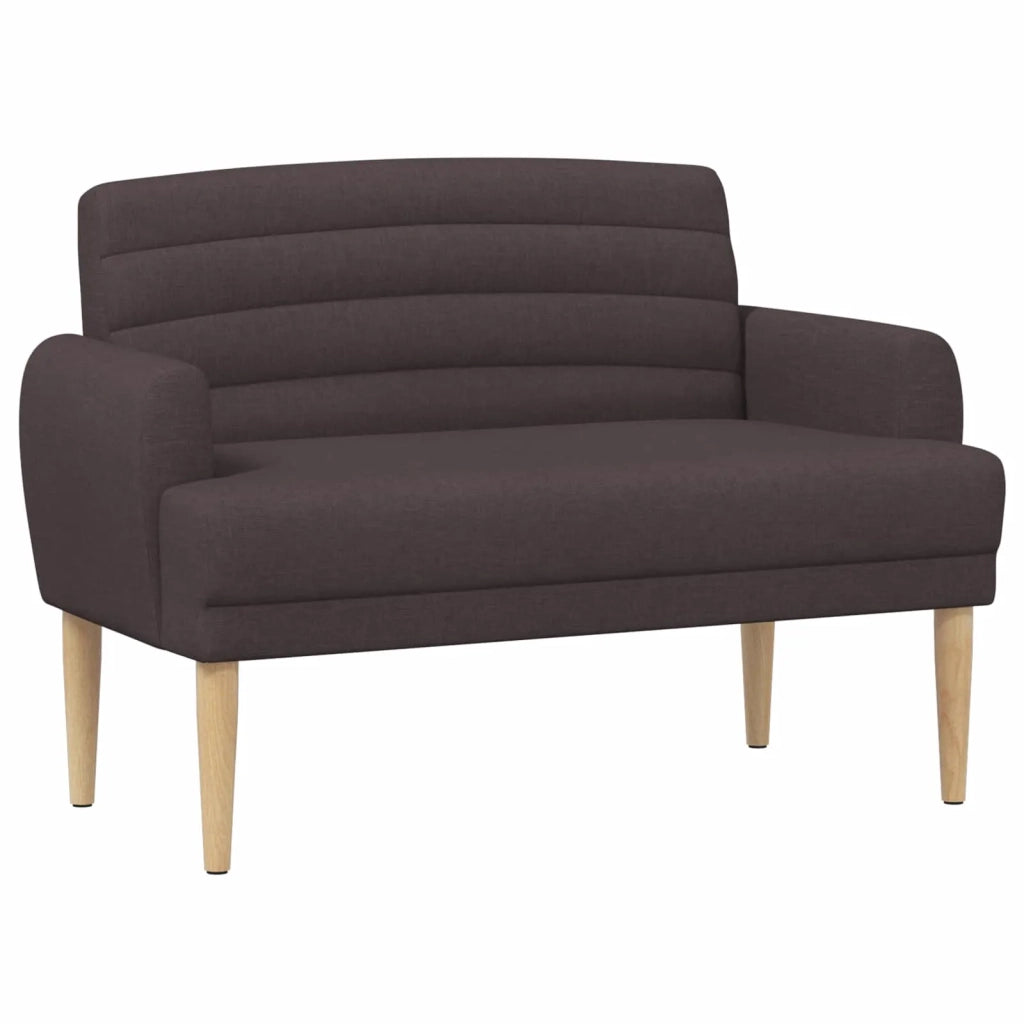 Loveseat con bottoni imbottiti Marrone Scuro 116 x 67 x 80 cm 42041779