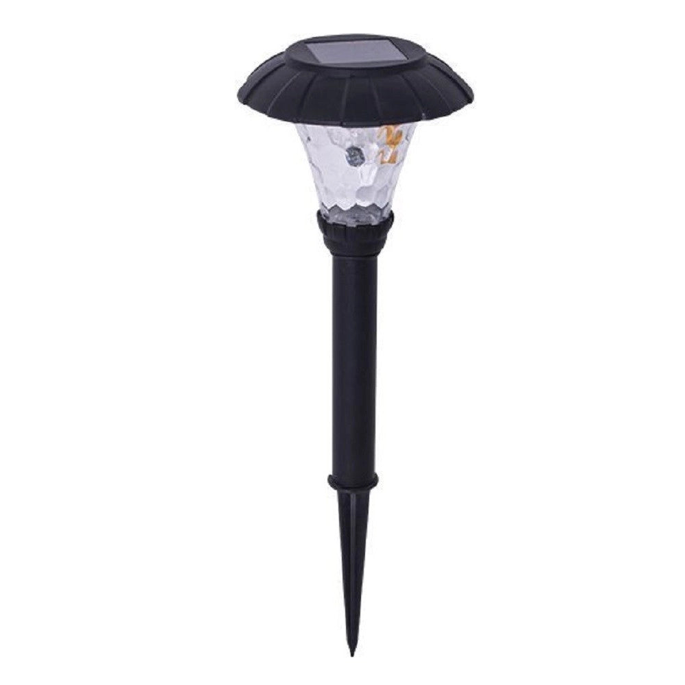 Trade Shop - Set 18pz Lampada Solare Led In Plastica Picchetto Giardino Nera 14x42cm 4125004 -