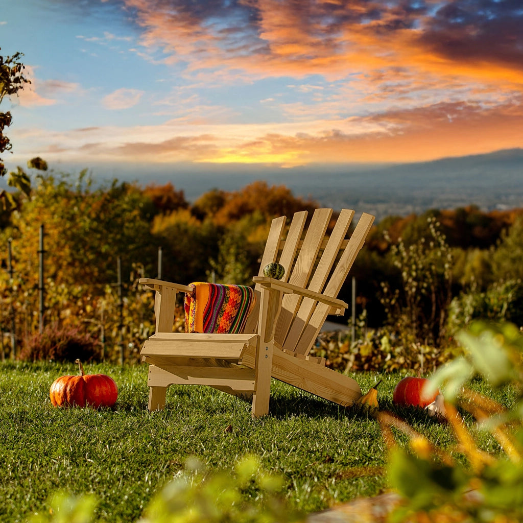 Sedia a sdraio in legno KADAX, sedia da giardino/spiaggia, comoda e robusta, ideale per il giardino.