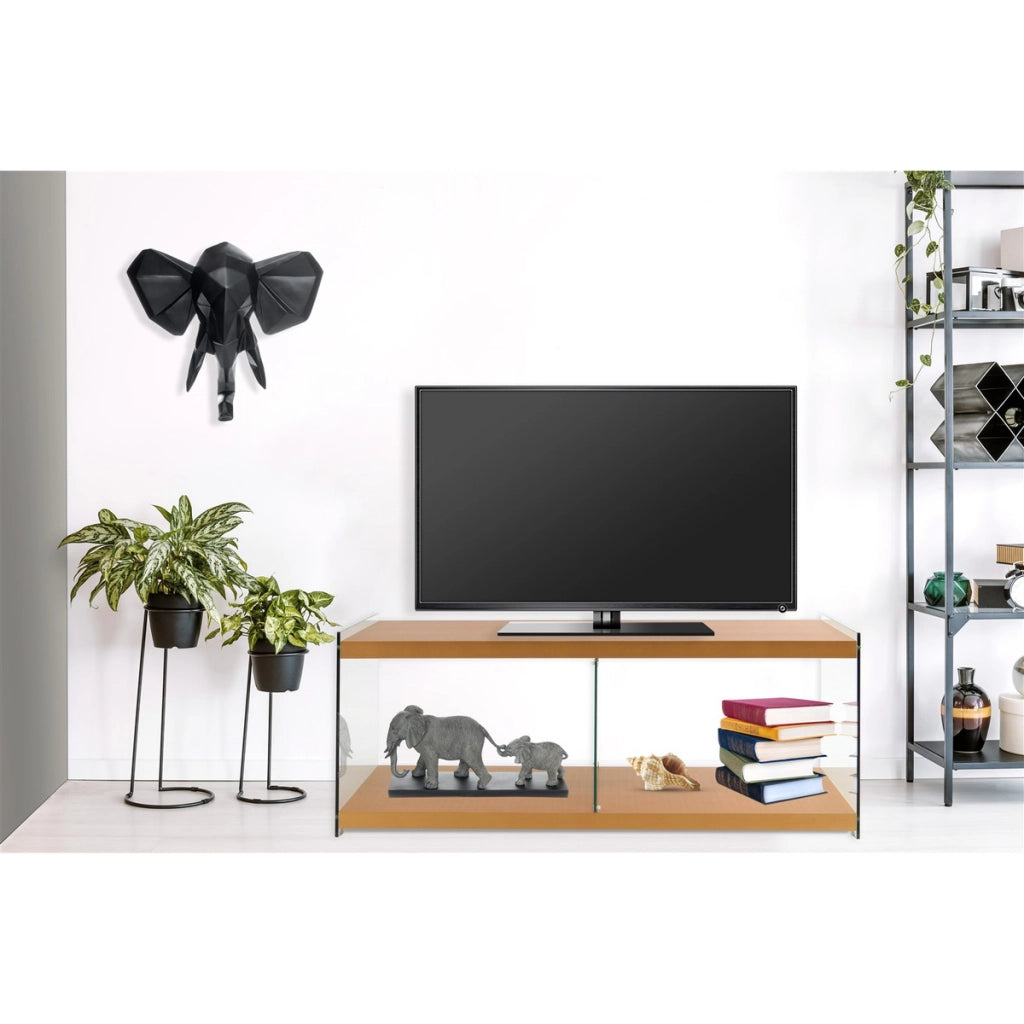 Mobile Porta TV Elementary 200 Oro in Vetro e Legno