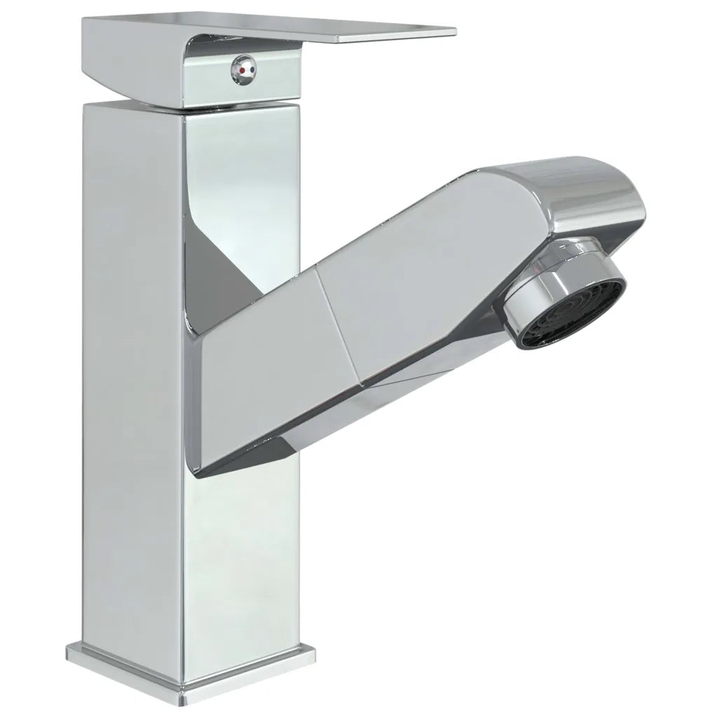 Rubinetto Lavabo da Bagno-Rubinetto da lavandino Estraibile Finitura Cromo 157x172 mm