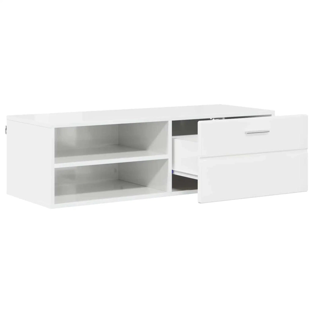 Armadio in Legno con cassetto Grigio cemento 100,5 x 39 x 30 cm CFW6310849
