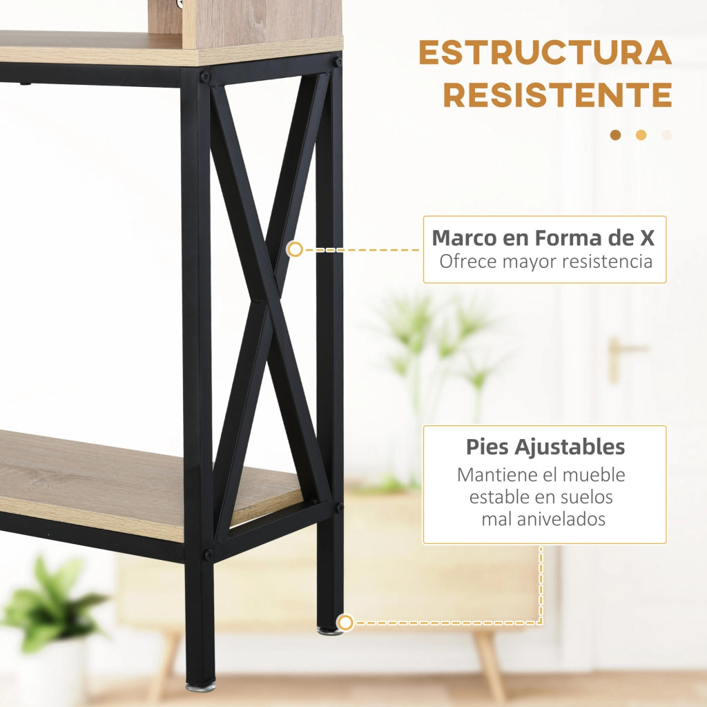 Consolle con 2 Ante e Ripiano per Ingresso ¨C Zephmum ¨C 120x23.5x75cm Robe e Nero