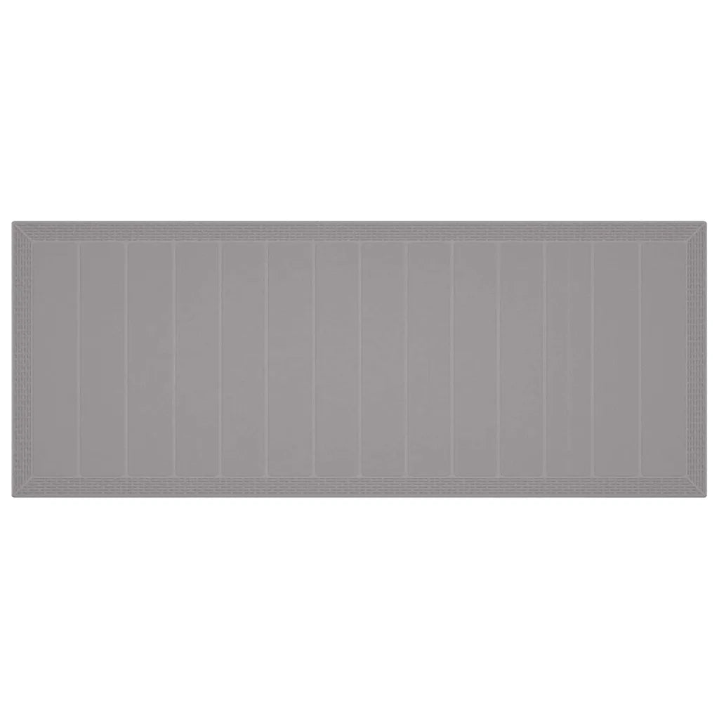Tavolo da Giardino Grigio chiaro 250 x 100 x 73 cm polyrattan