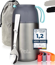 Contenitore termico per alimenti 650 ml | Contenitore in acciaio inossidabile isolato a termo per alimenti caldi, alimenti, alimentazione per bambini, zuppe, frutta, contenitore a scatola per bambini | Contenitore alimentare | Contenitore termico 650 ml
