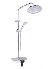 Colonna doccia MURRAY con mensola in solid surface bianco H. 104 cm