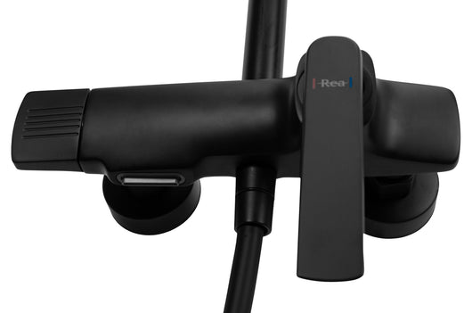 Set Doccia Rea Rebel Black Matt