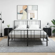 Comodini 2 pz-Set di 2 Tavolino da notte Neri 40x40x50 cm in Legno Multistrato 879182
