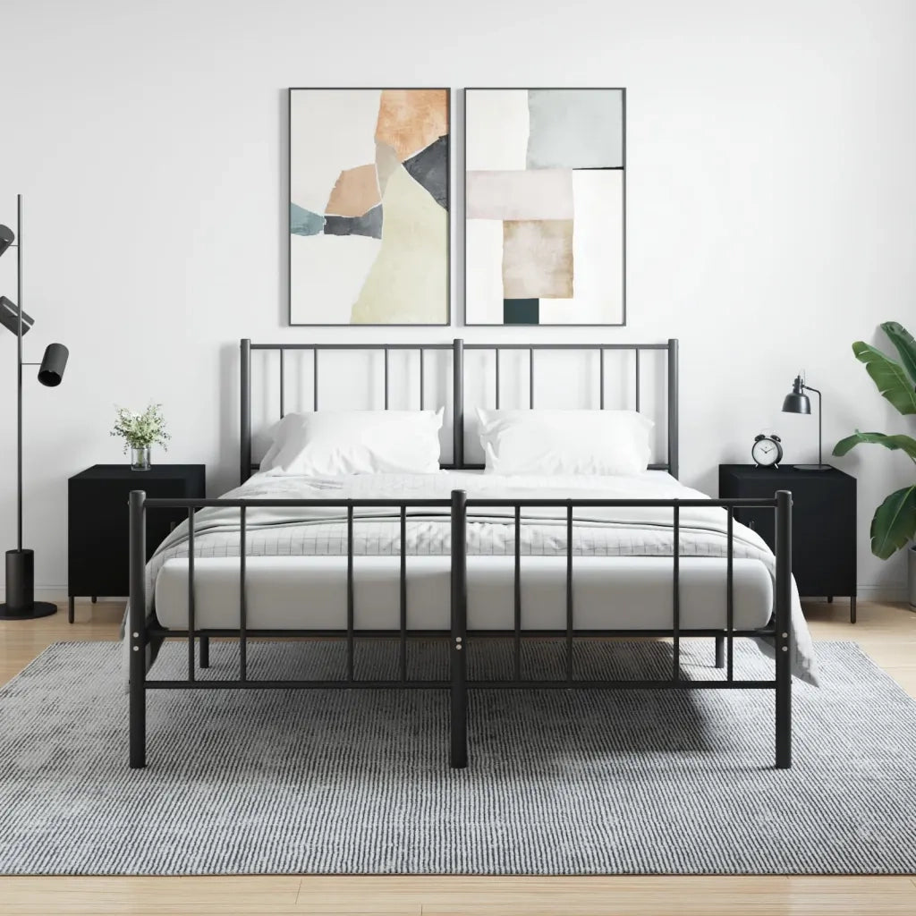 Comodini 2 pz-Set di 2 Tavolino da notte Neri 40x40x50 cm in Legno Multistrato 879182