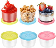 Set di contenitori alimentari 6 pezzi - Mini set di scatole in plastica - 160 ml - Ercolino - BPA libero - Materiale alimentare sicuro - Set di scatole di archiviazione
