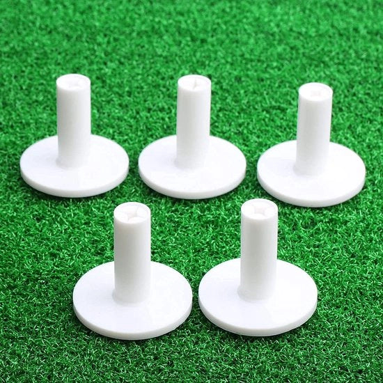 Accessori da Golf - Tee in Gomma - 10 Pezzi - Adatto per Driving Range - Sostenibile - Otre Accessori da Golf - Utensili per l'Esercizio - Manicotto per Palline da Golf