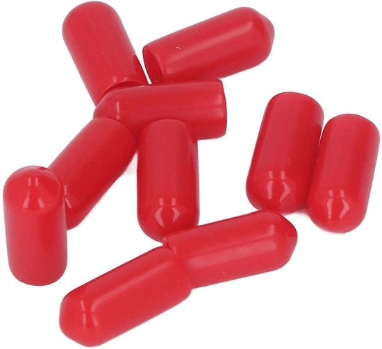 Cappotti di protezione 100 pezzi - Protezione per tubi in PVC - Cappucci rotondi di chiusura - Protezione in gomma - Buona elasticità - Adatto per connessioni idrauliche