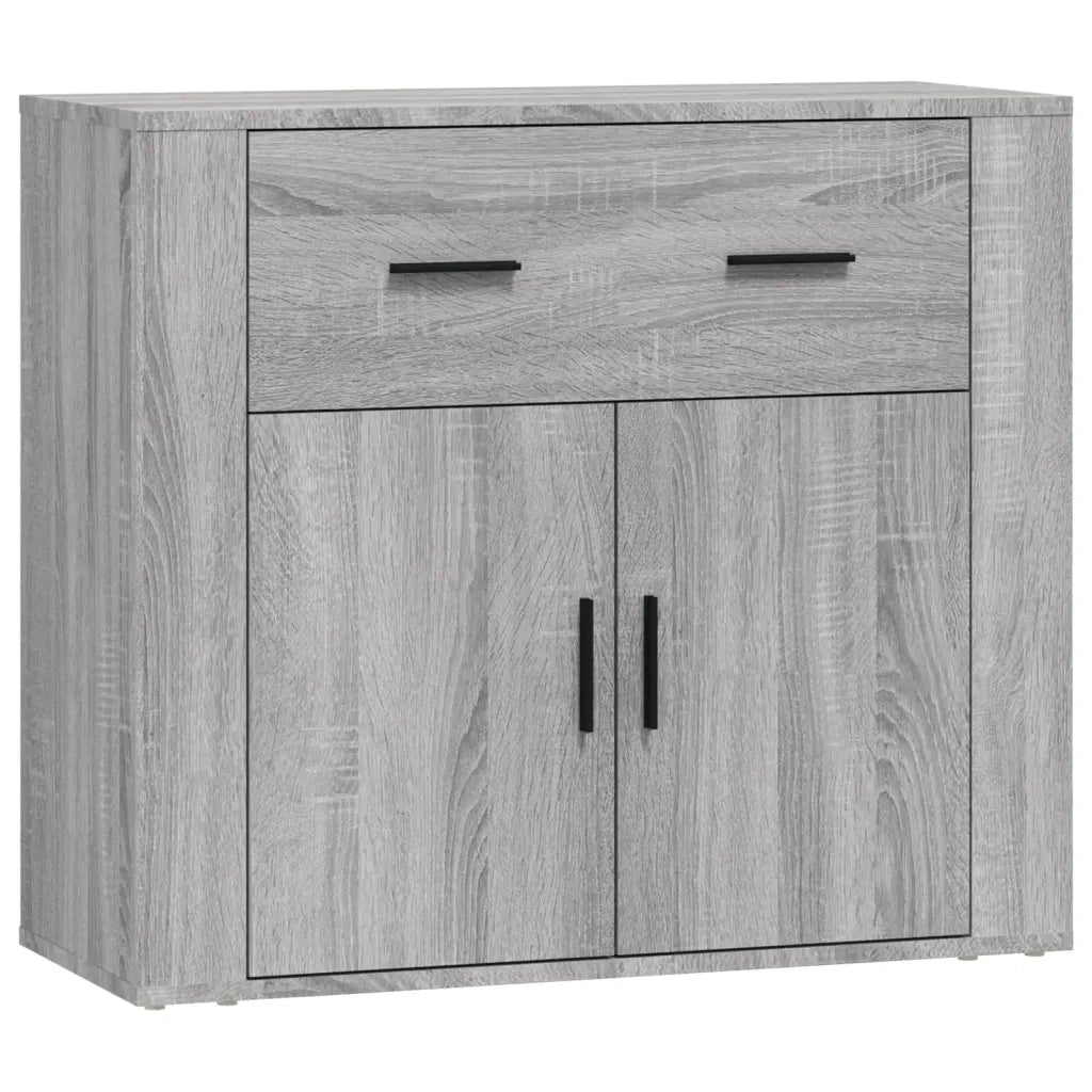 Credenze 3 pz | Madia | Buffet da pranzo | Armadio da pranzo Grigio Sonoma in Legno Multistrato