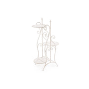 Set 3 Porta Fiori Acciaio Bianco Shabby da Interno H80 - IRENE