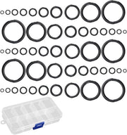 50 Pezzi di Anelli di Guida Ceramici per Vismolo - 10 Misure 3,8mm-29,8mm - Nero - Accessori per Vismoli con 1 Scatola Transparente per Pescatori.