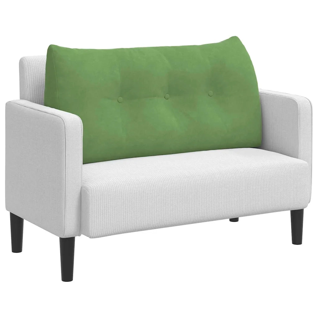 Cuscino per Schiena Verde chiaro 100 x 24 x 50 cm Velluto 42014461