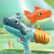 Trade Shop - Pistola Ad Acqua Giocattolo Per Bambini Gioco Estate A Forma Di Squalo 23.5cm 618555 -