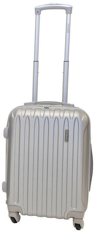 Set 3 Valigie Trolley Rigide in ABS 4 Ruote TSA Ravizzoni Dubai Silver