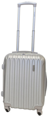 Set 3 Valigie Trolley Rigide in ABS 4 Ruote TSA Ravizzoni Dubai Silver