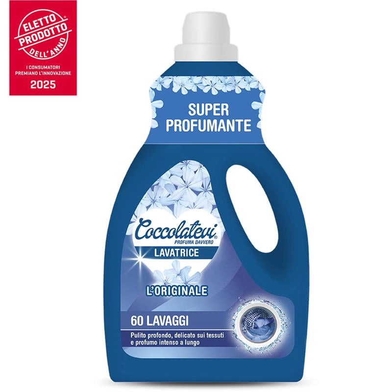 COCCOLATEVI DETERSIVO LAVATRICE ORIGINALE 60 LAVAGGI EFFICACE E SUPER PROFUMANTE 3LT