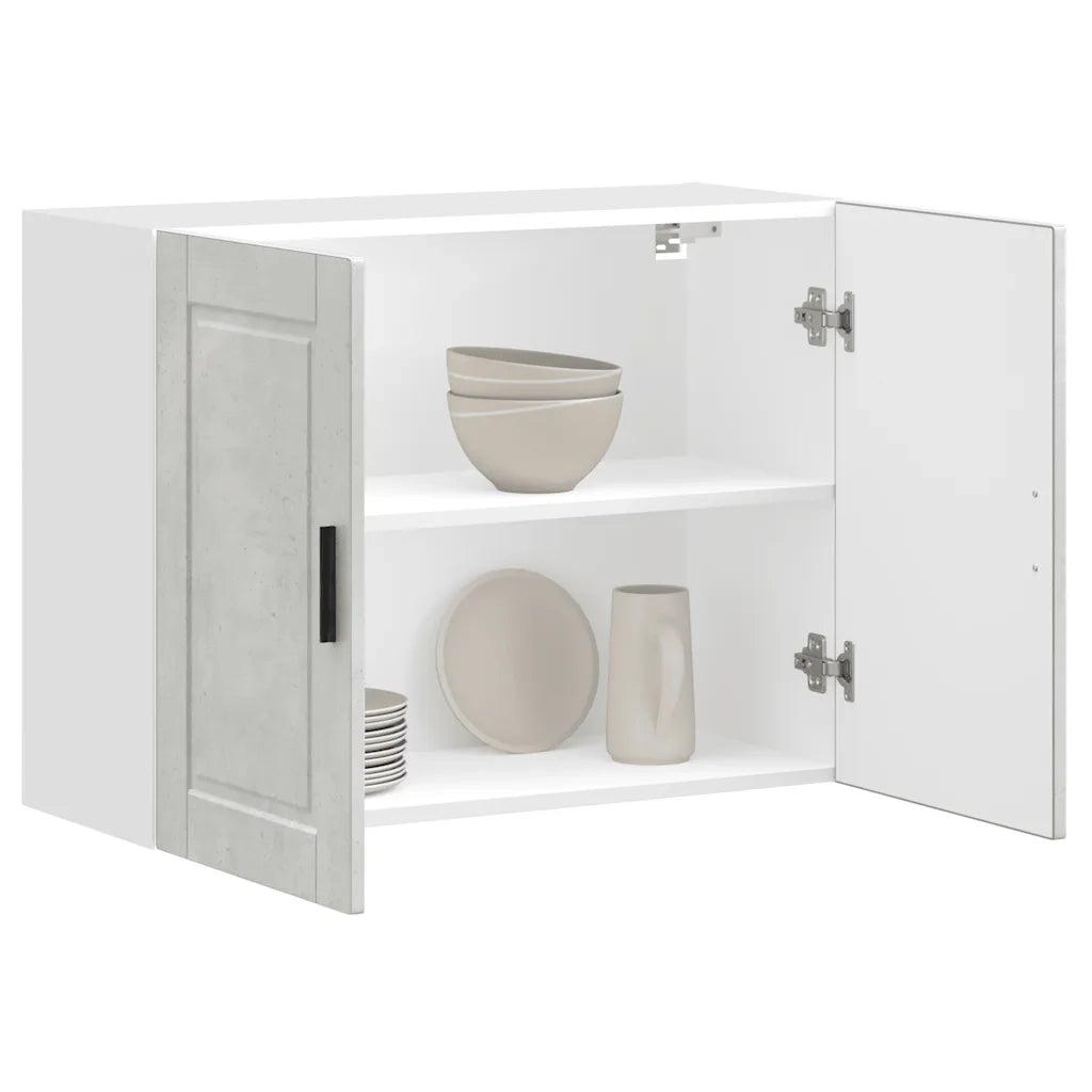 Pensile da Cucina Porto Grigio Cemento in Legno Multistrato 854071