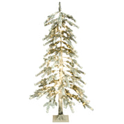 Albero di Natale artificiale con luci LED 125 cm per esterni e interni stile moderno