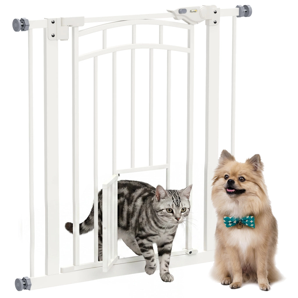 Barriera per Cani Porta Scala ¨C zephmum ¨C Bianco 74-80 cm