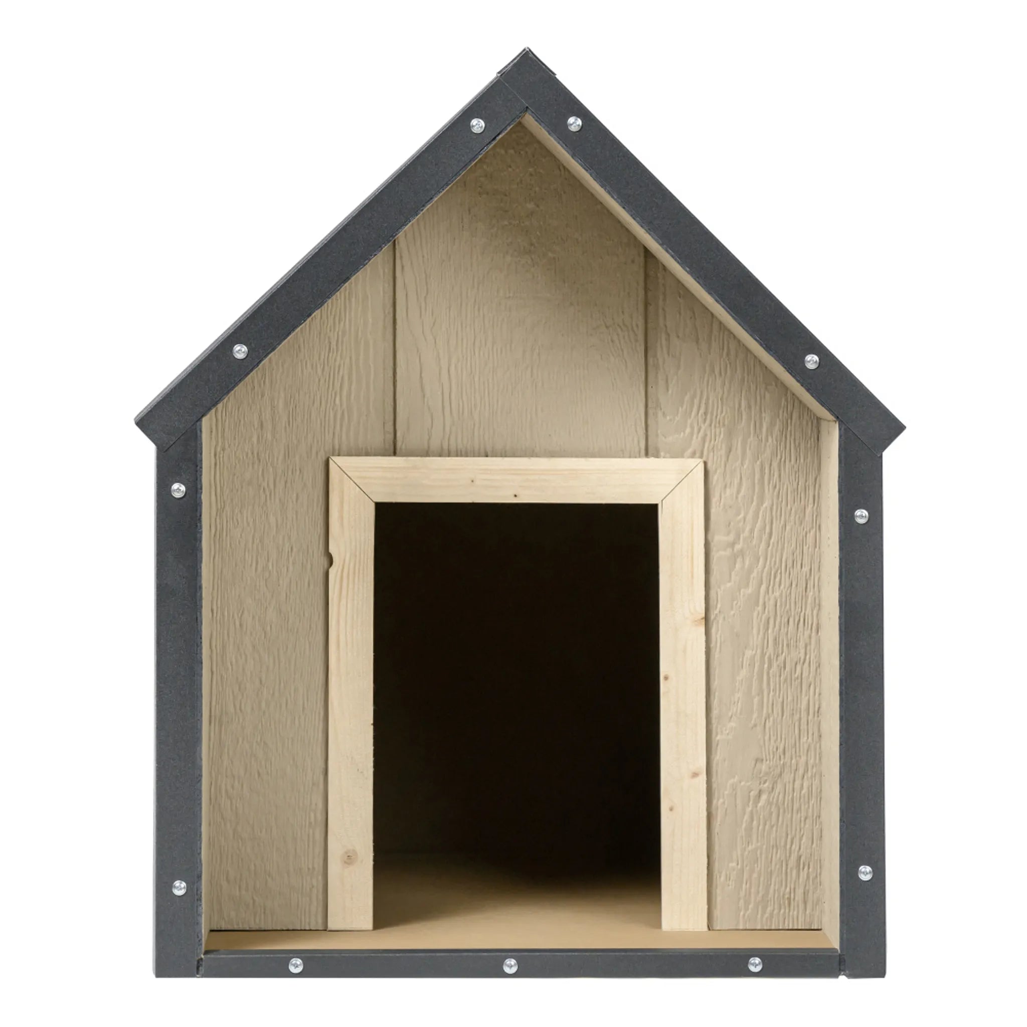 Cuccia per cani in legno LP SmartSide - 57 x 95 x H68 cm, Taglia M - TIMBELA M971-1