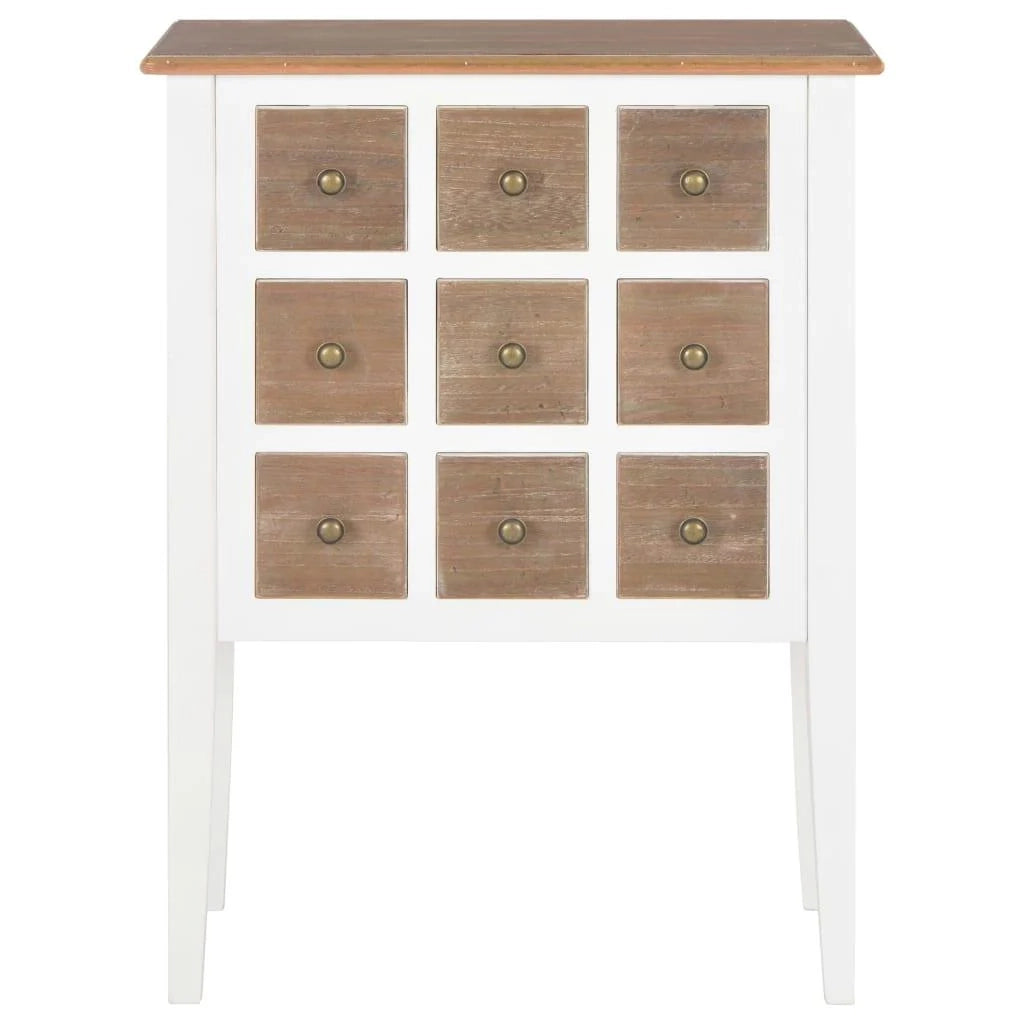 Credenza credenza consolle bianca contenitore 80 cm in legno massello 4402224