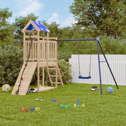 Set da Gioco da Esterno in Legno Massello di Pino