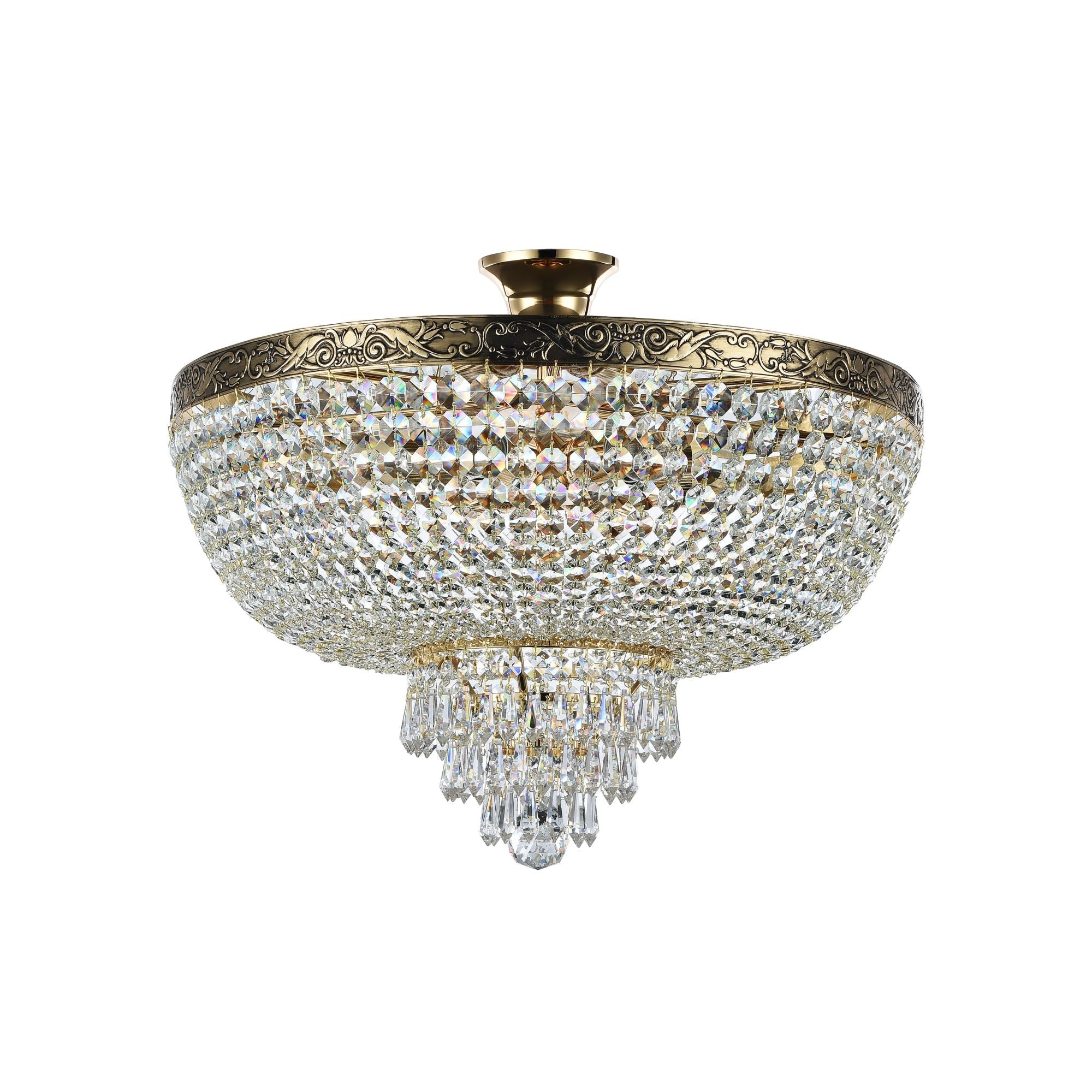 Lampadario Royal Classic in Metallo Palace Oro Antique