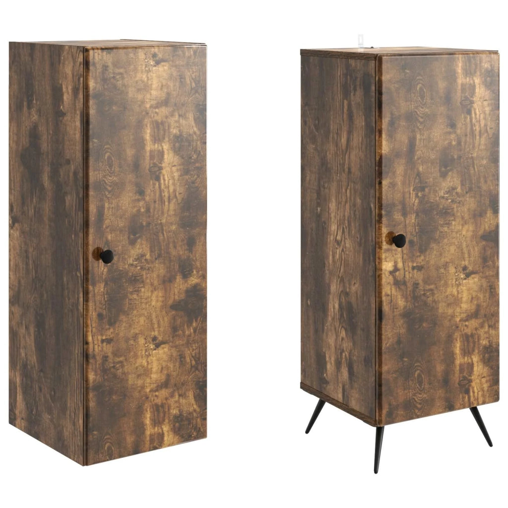 Set di armadi 2 pcs Rovere Fumo Legno ingegnerizzato 3416876