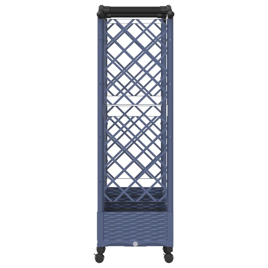 Letto Rialzato con Griglia e Tetto Grigio 203,5 x 40 x 129 cm 3423154