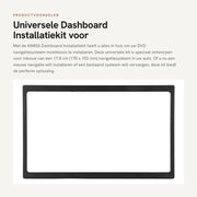 Kit di installazione universale - telaio di navigazione - 17,8 cm di spessore - per 178 x 102 mm - adatto per DVD - installazione facile - telaio di installazione in cabina
