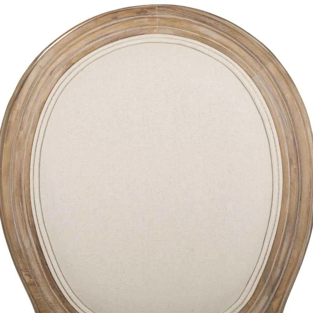 Sedia in legno imbottita beige 48x46x48/96h