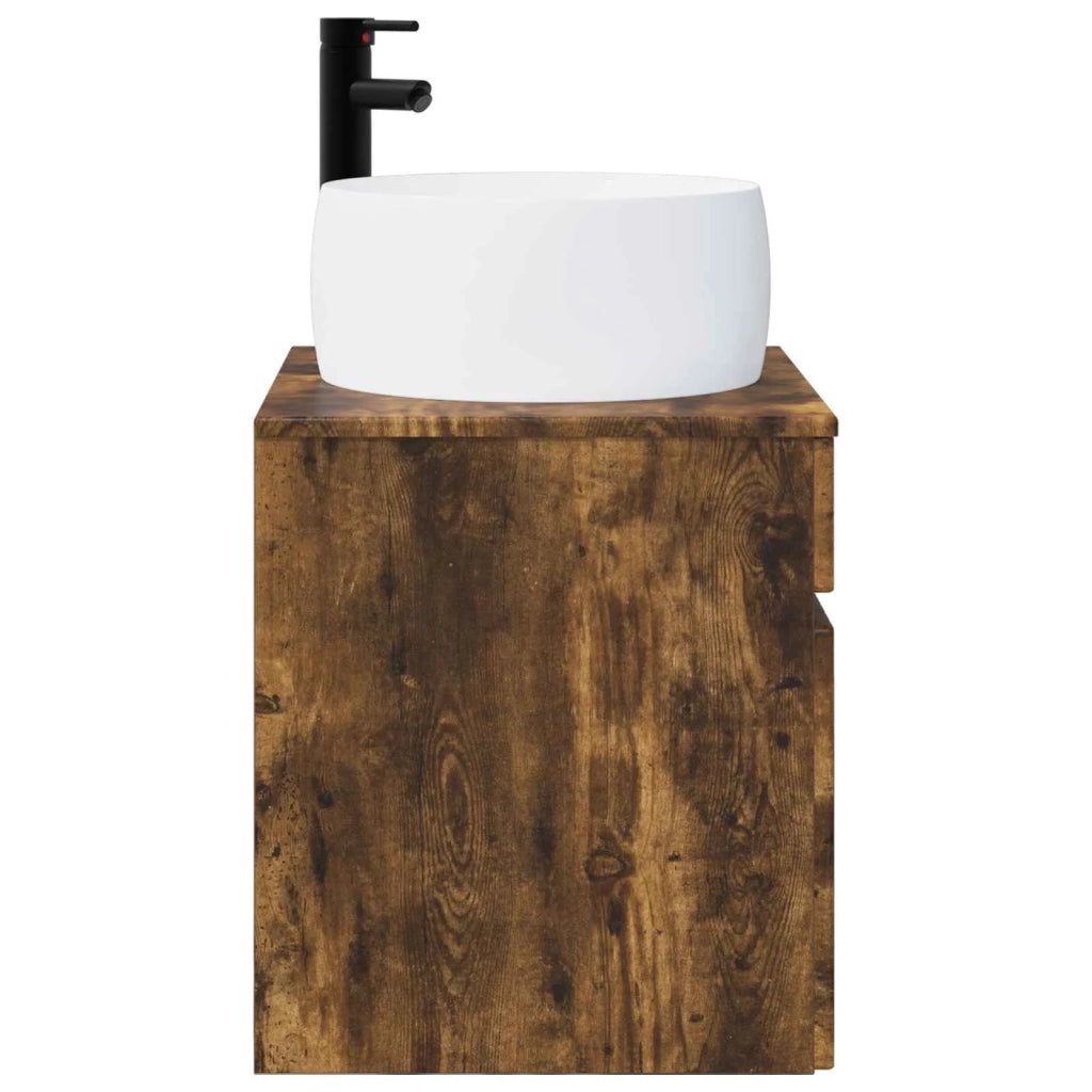 Mobile lavabo da parete Rovere Fumo 49 x 44,5 x 66 cm 890617