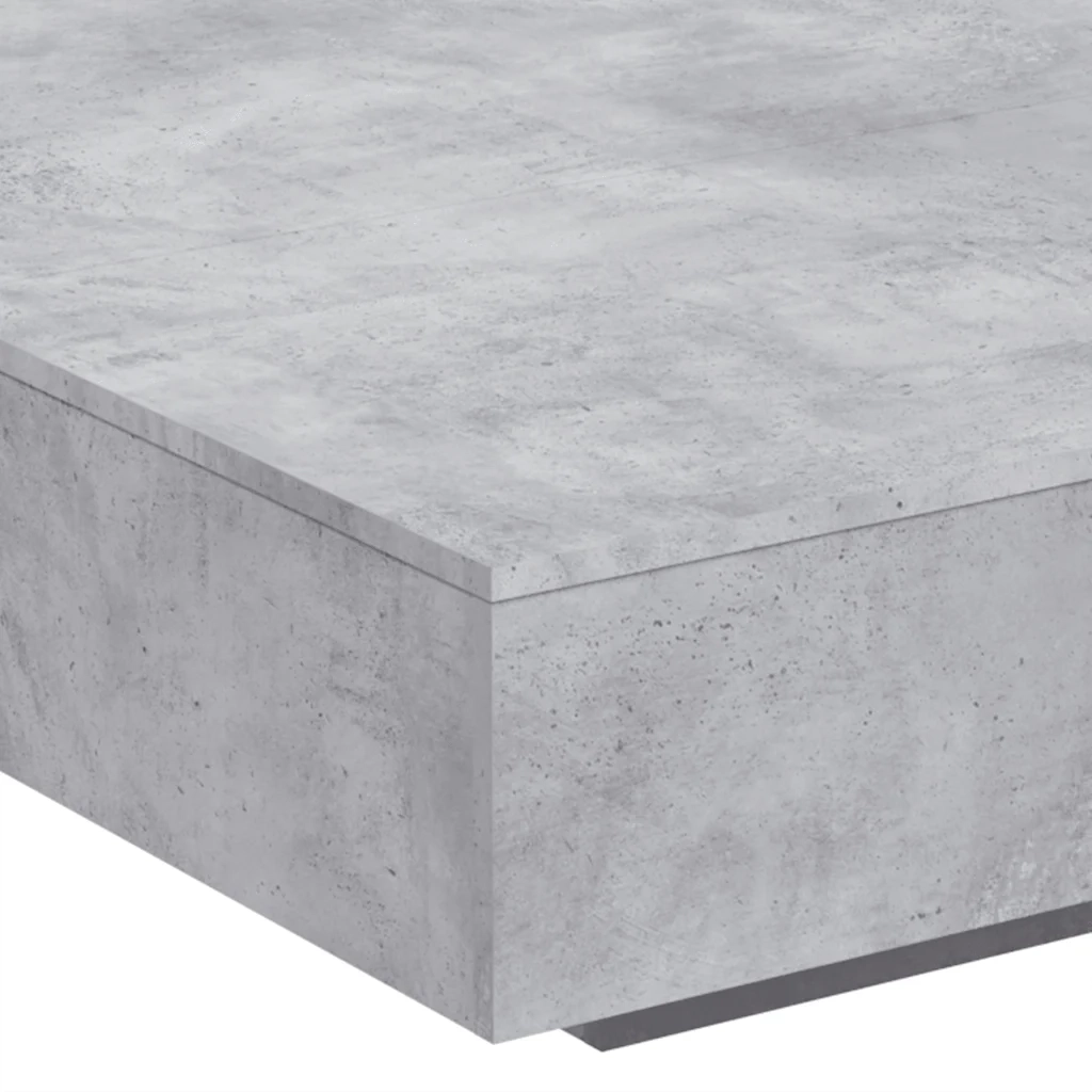Tavolino salotto | Tavolino da caff¨¨ | Tavolino da Soggiorno Grigio Cemento 100x100x31 cm Legno Multistrato