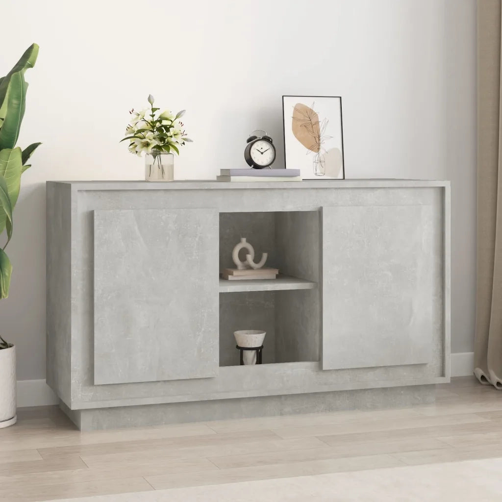 Credenza Grigio Cemento 102x35x60 cm in Legno Multistratocod mxl 79827