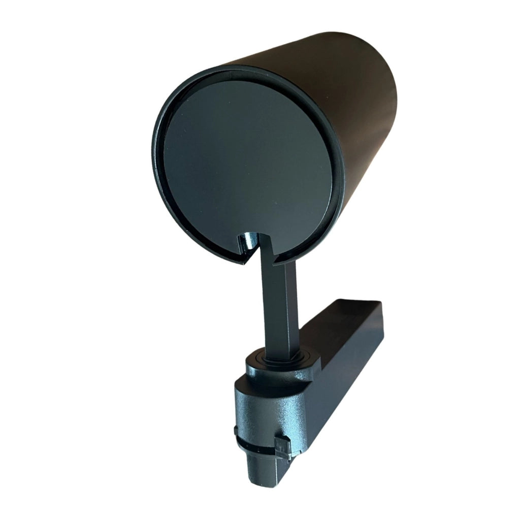 2 Pezzi Faro Led Binario Monofase 30W 2600LM 220V, Corpo Nero, Luce Bianco Neutro 4000K, Angolo 36° CRI>90, D80X138mm