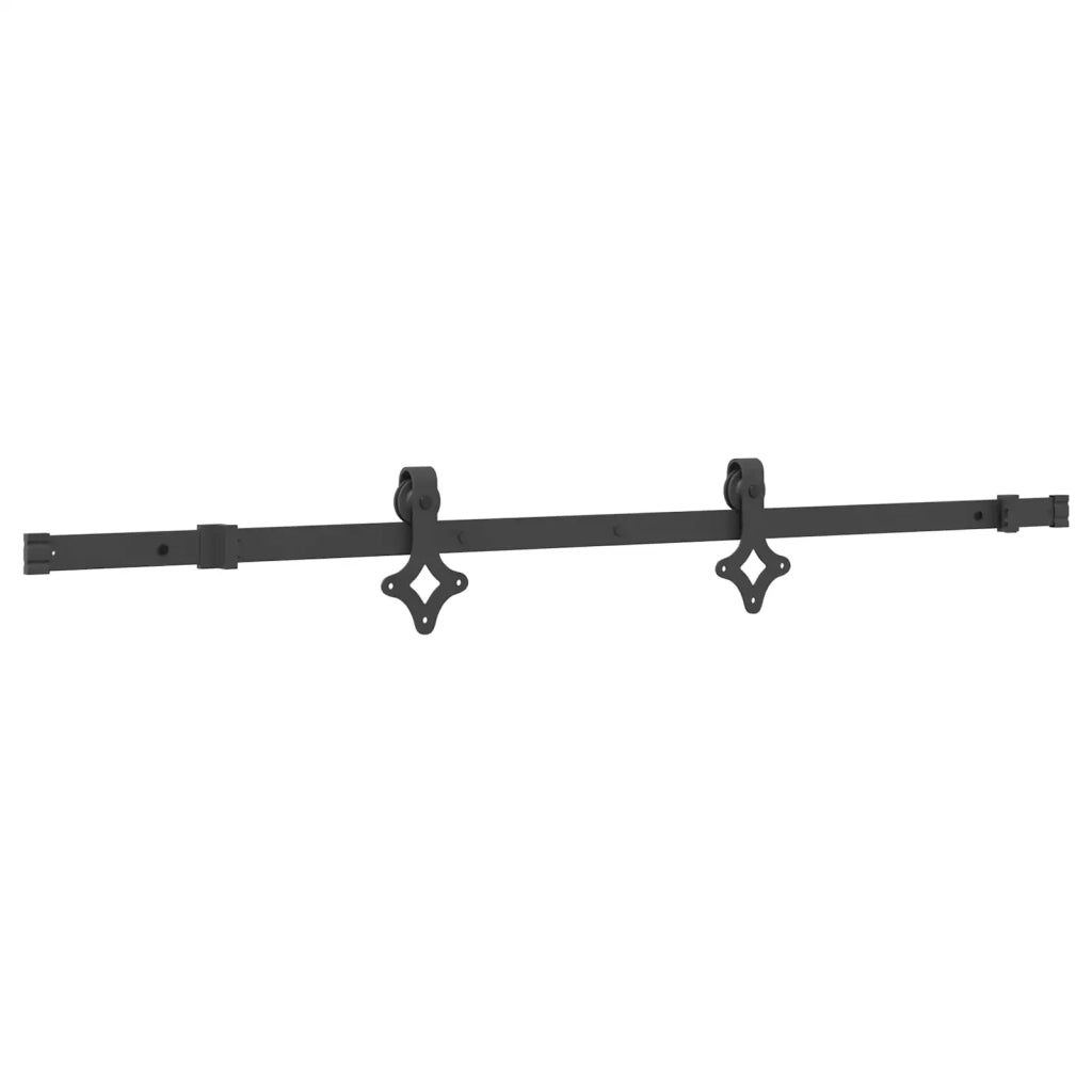 Porta scorrevole NARVIK Naturale e Nero 80 x 210 cm (152,5 cm) 3445324