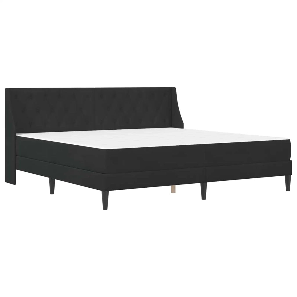 Struttura letto con materasso Nero 180 x 200 cm Velluto 3415243